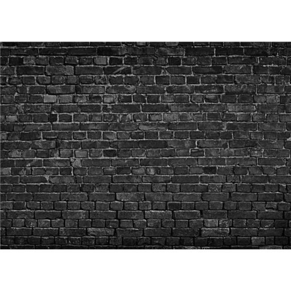 7x5ft Black Brick Wall Photography Backdrop Brick Backdrop Vintage Theme - Picture 1 of 7